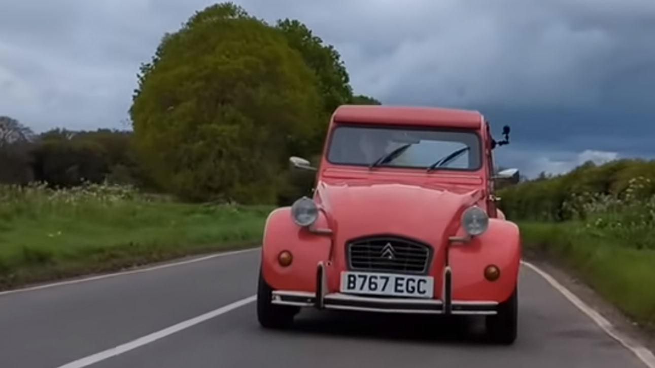 Citroen 2CV with BMW R12 boxer engine. - YouTube/Practical Performance Car